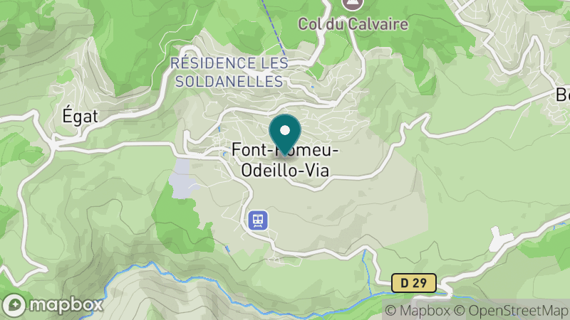 Carte - Font Romeu Odeillo Via