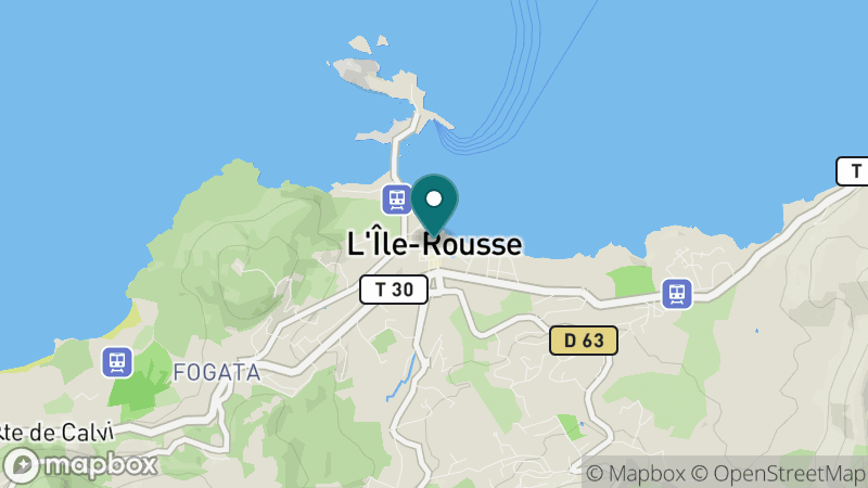 Carte - L'ile Rousse