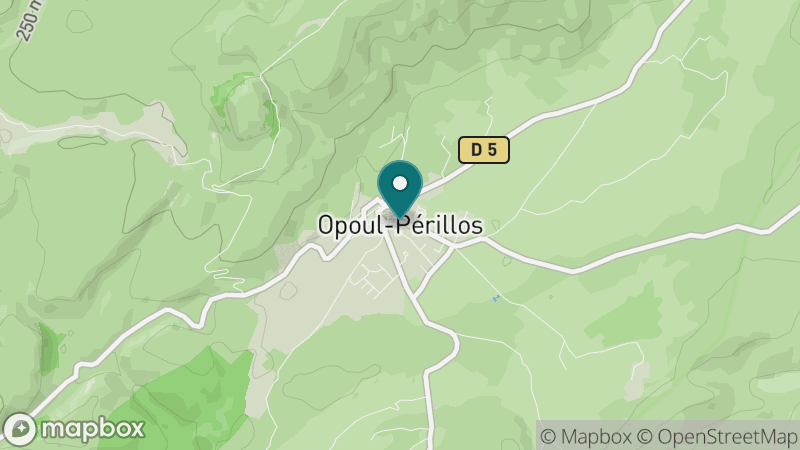 Carte - Opoul-Périllos