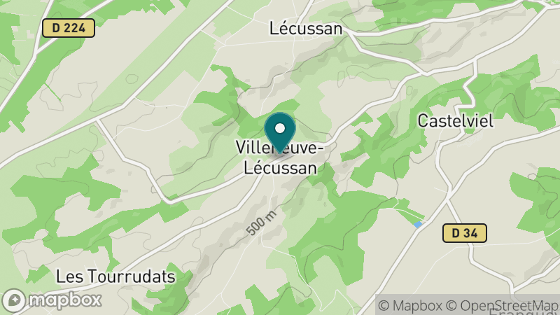 Carte - Villeneuve Lecussan