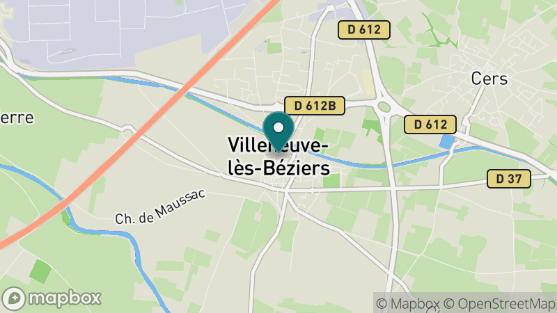 Carte - Villeneuve-lès-Béziers