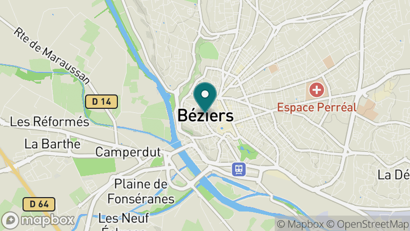 Carte - Béziers