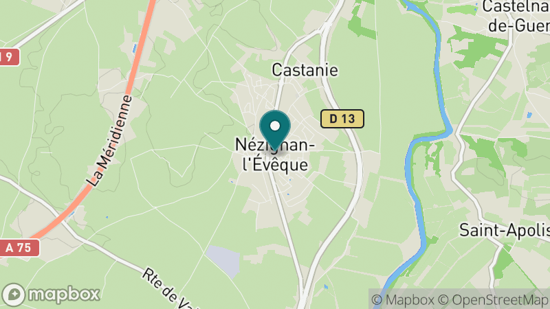 Carte - Nézignan-l'Évêque