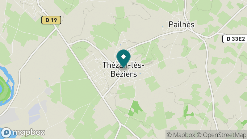 Carte - Thézan-lès-Béziers