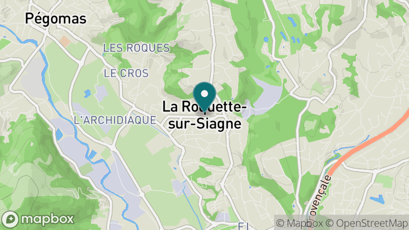 Carte - La Roquette-sur-Siagne