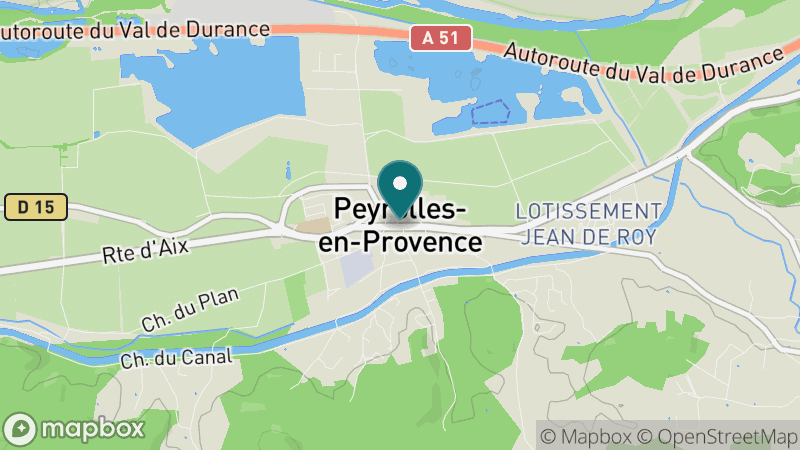 Carte - Peyrolles-en-Provence