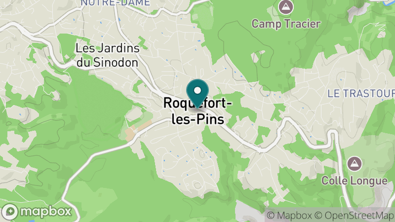 Carte - Roquefort-les-Pins