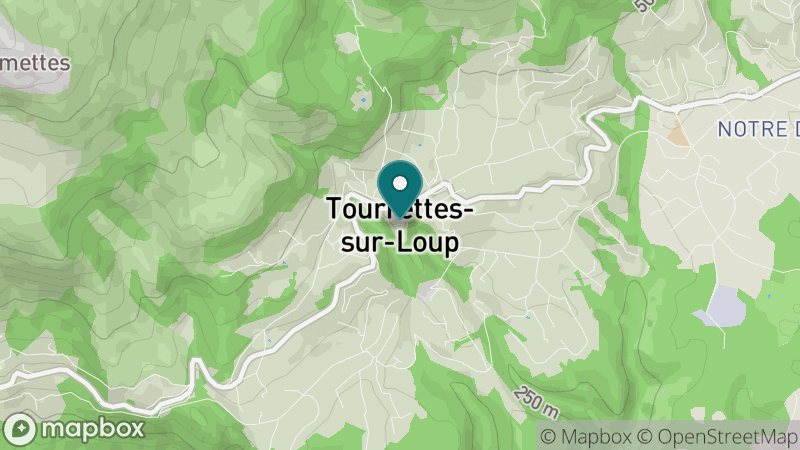 Carte - Tourrettes-sur-Loup