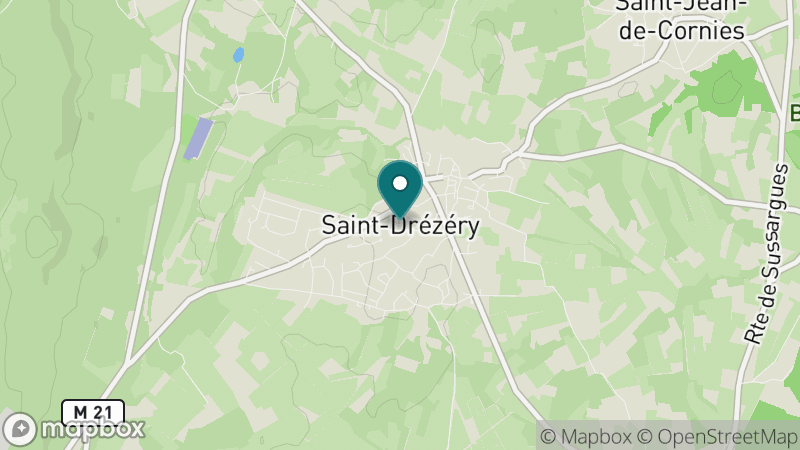 Carte - Saint-Drézéry