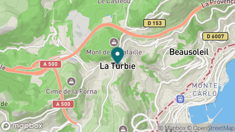 Carte - La Turbie