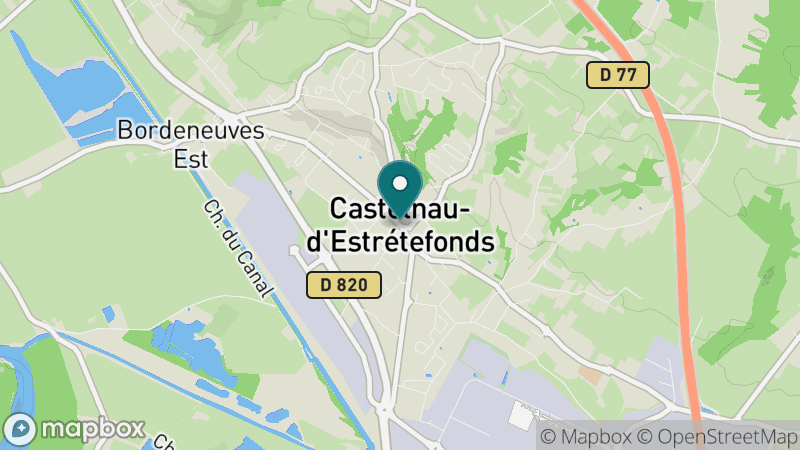 Carte - Castelnau D'estretefonds