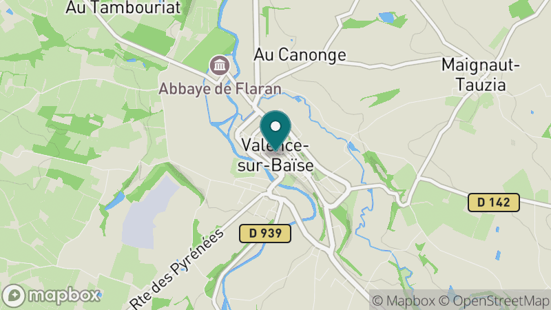 Carte - Valence-sur-Baïse