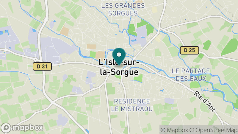 Carte - L'Isle-sur-la-Sorgue