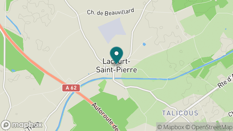 Carte - Lacourt-Saint-Pierre