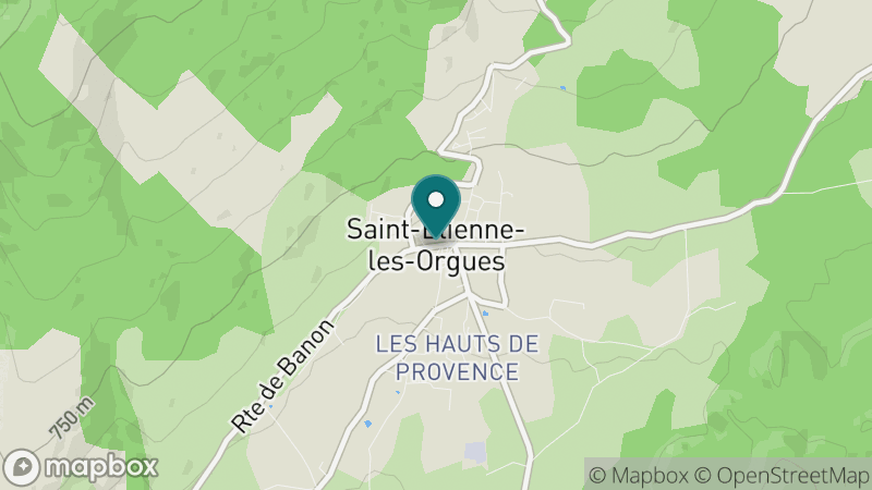 Carte - Saint-Étienne-les-Orgues