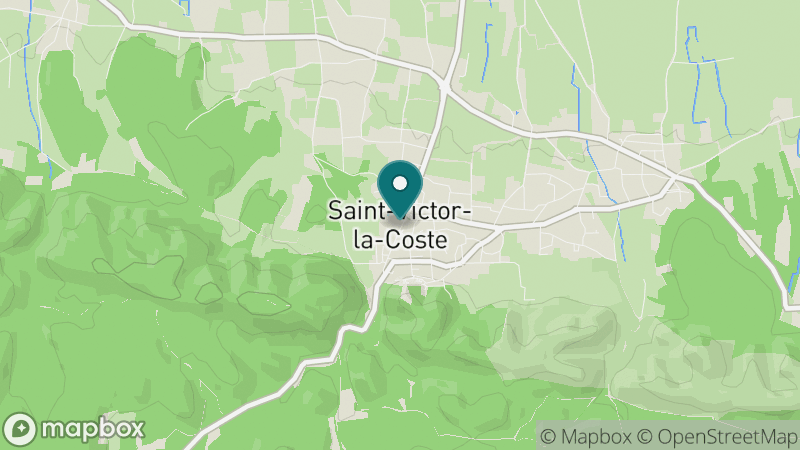 Carte - Saint Victor La Coste