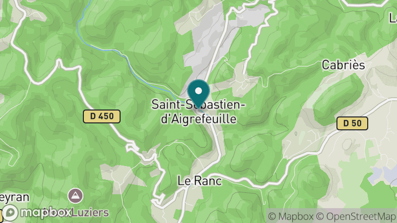 Carte - Saint-Sébastien-d'Aigrefeuille