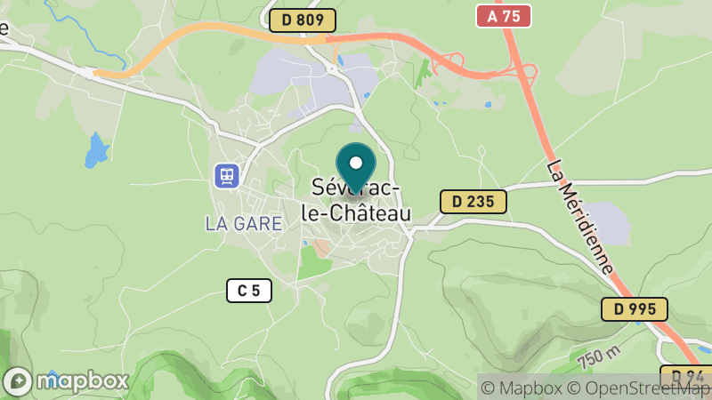 Carte - Sévérac-le-Château