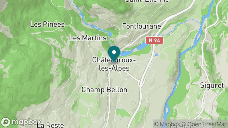 Carte - Châteauroux-les-Alpes