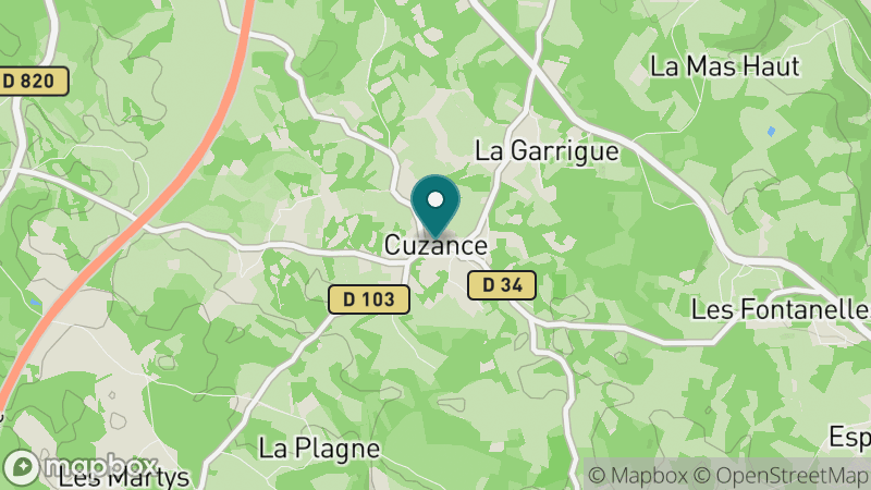 Carte - Cuzance