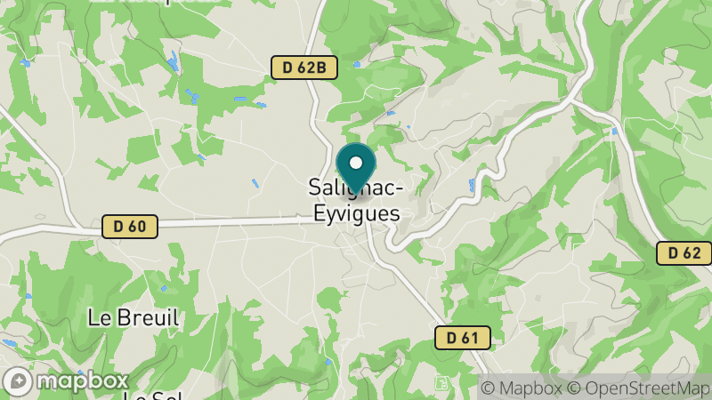 Carte - Salignac-Eyvigues