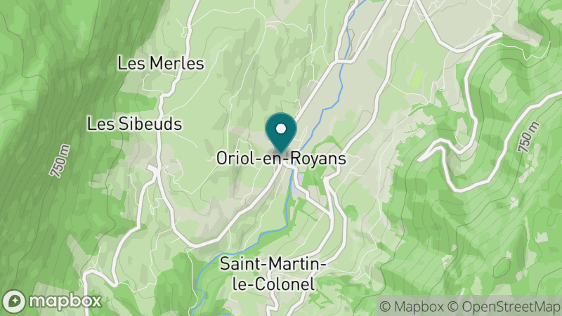 Carte - Oriol En Royans