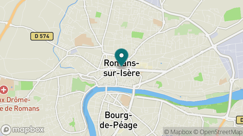 Carte - Romans-sur-Isère