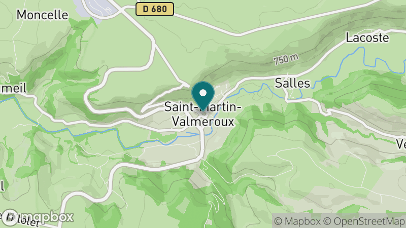 Carte - Saint Martin Valmeroux