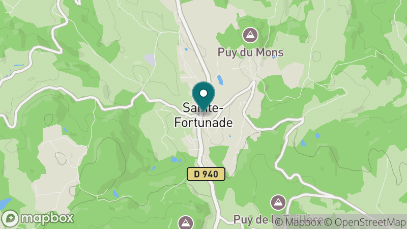 Carte - Sainte-Fortunade