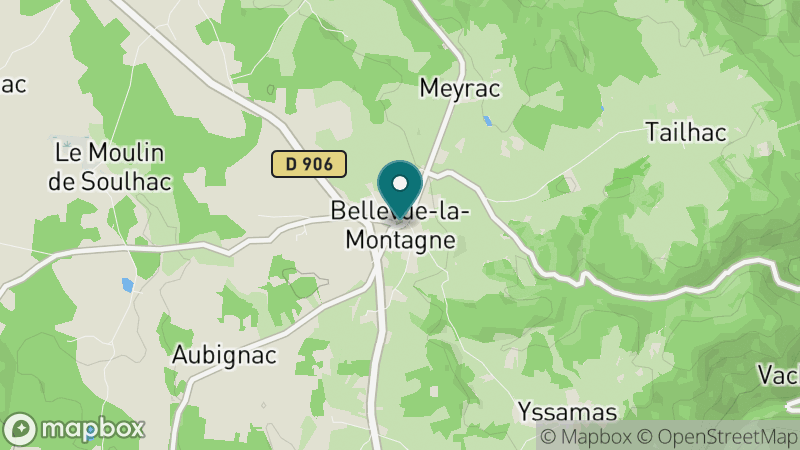 Carte - Bellevue-la-Montagne