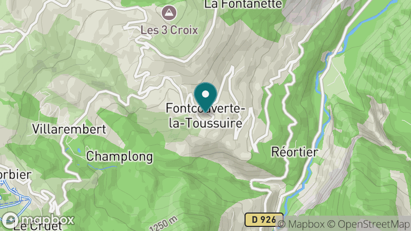 Carte - Fontcouverte La Toussuire