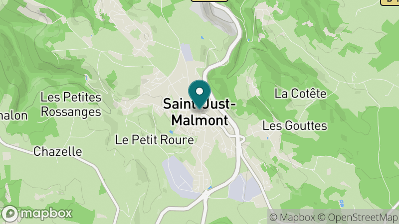 Carte - Saint Just Malmont