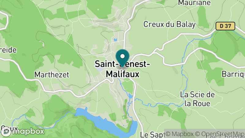 Carte - Saint-Genest-Malifaux