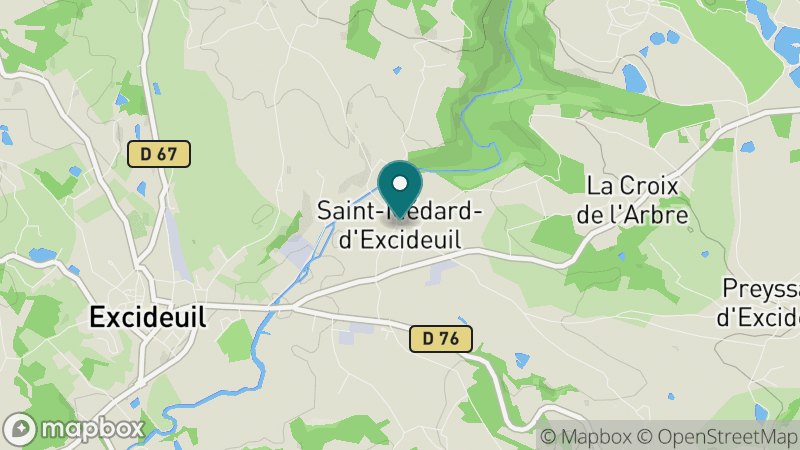 Carte - Saint-Médard-d'Excideuil