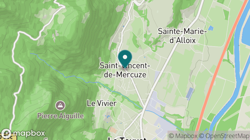 Carte - Saint-Vincent-de-Mercuze