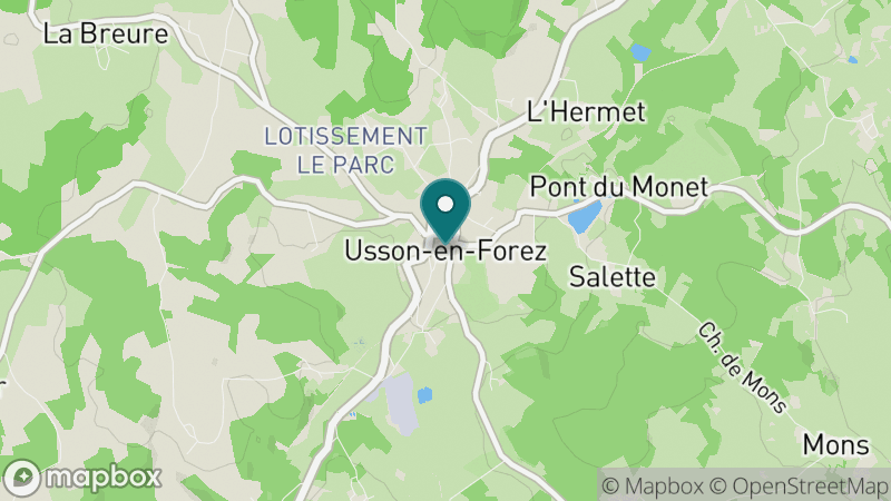 Carte - Usson En Forez