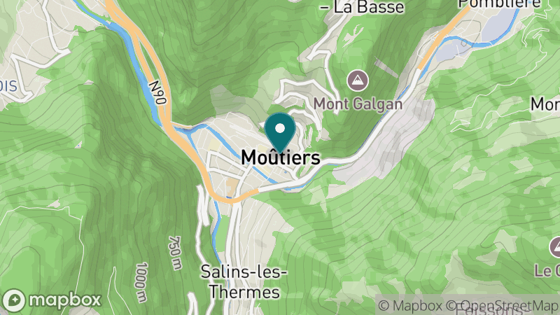 Carte - Moûtiers