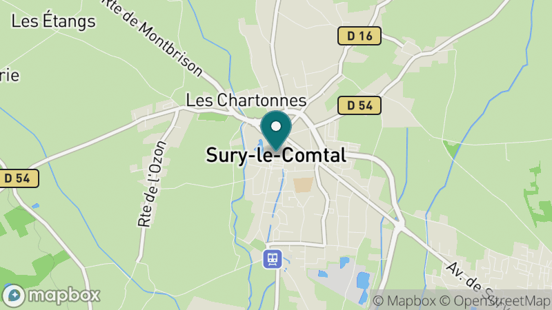 Carte - Sury-le-Comtal