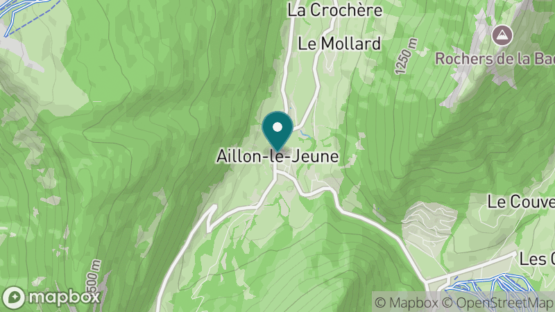 Carte - Aillon-le-Jeune