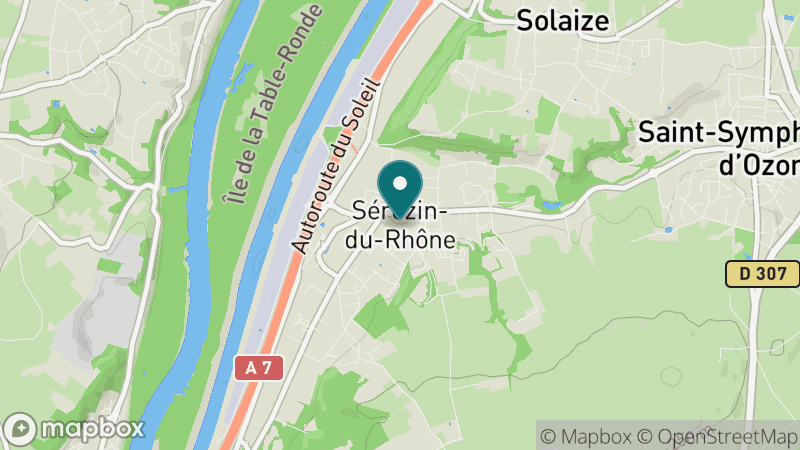 Carte - Sérézin-du-Rhône