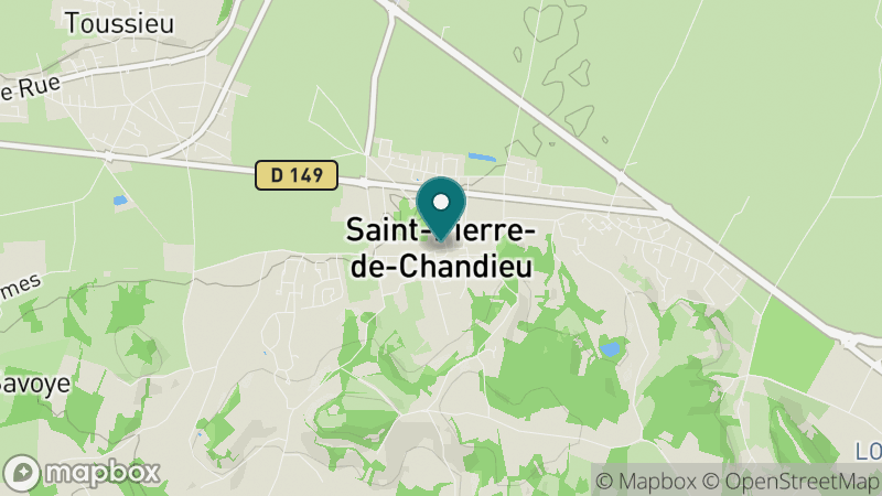 Carte - Saint Pierre De Chandieu