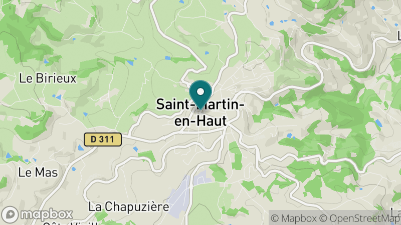 Carte - Saint Martin En Haut
