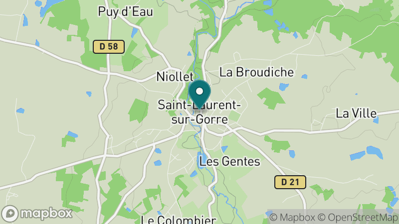 Carte - Saint Laurent Sur Gorre