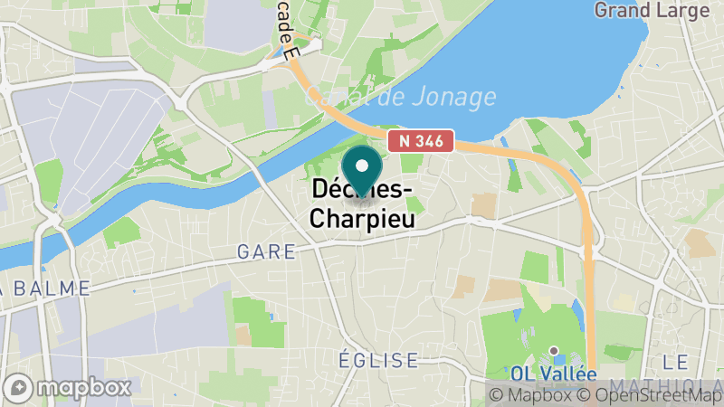 Carte - Decines Charpieu