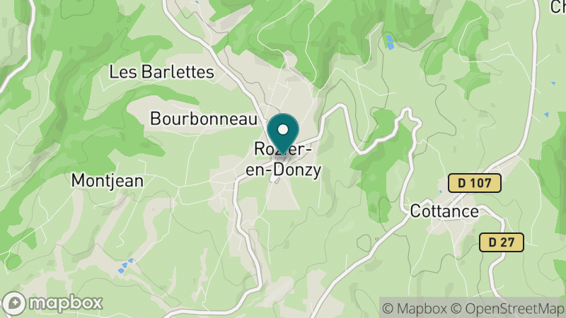 Carte - Rozier-en-Donzy