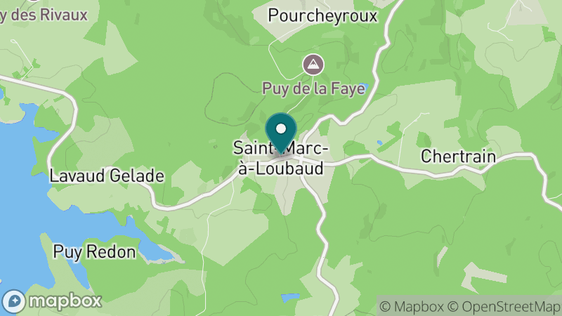 Carte - Saint Marc A Loubaud