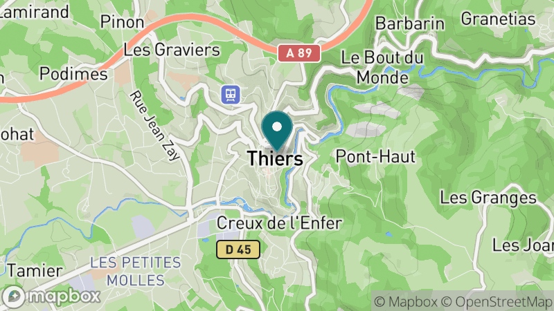 Carte - Thiers