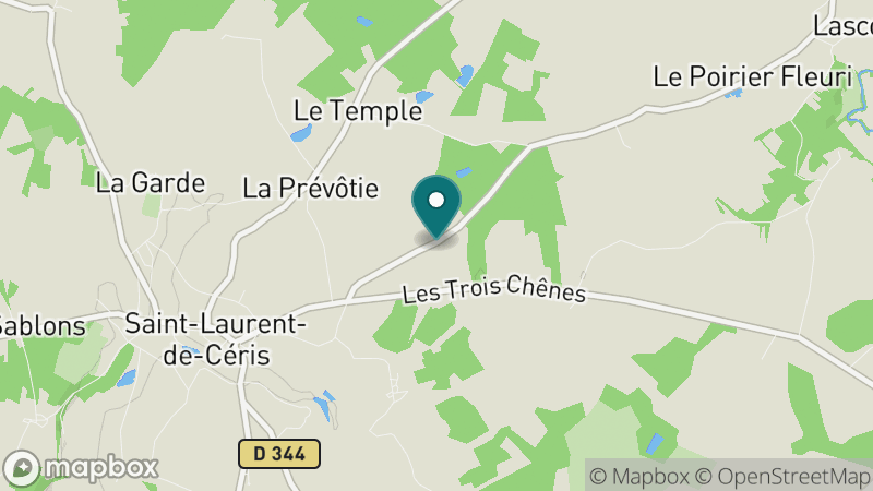 Carte - Saint-Laurent-de-Céris