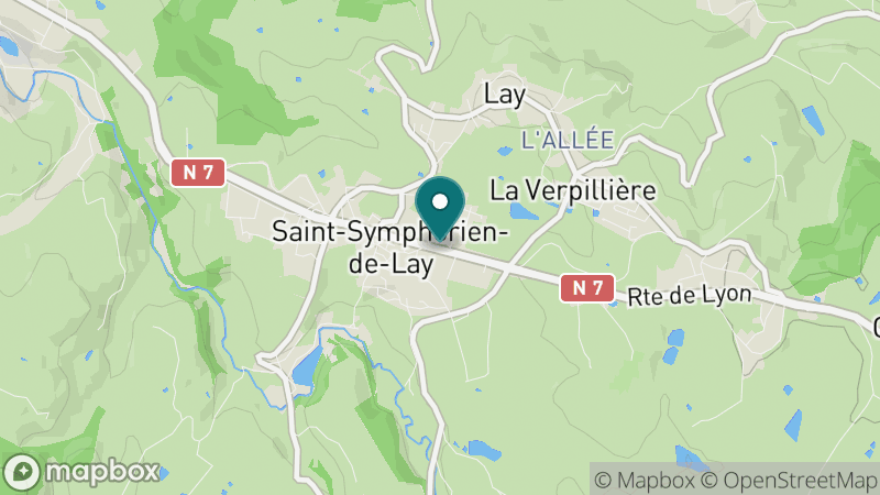 Carte - Saint-Symphorien-de-Lay