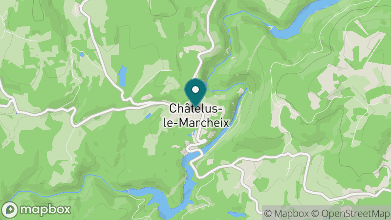 Carte - Châtelus-le-Marcheix
